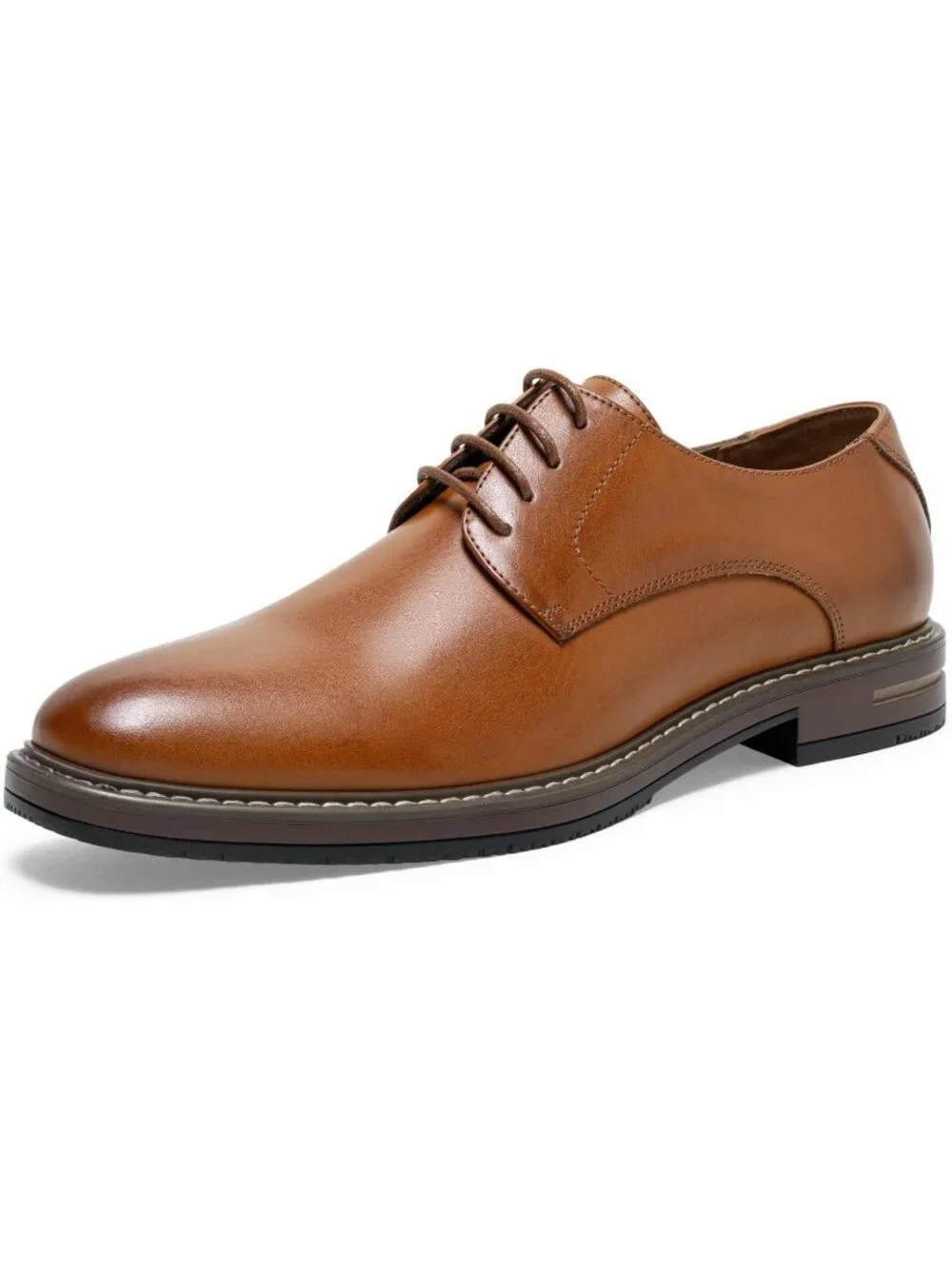 Men's Brown Classic Cap Toe Lightweight Formal Oxford Wedding Dress Causal Shoes
